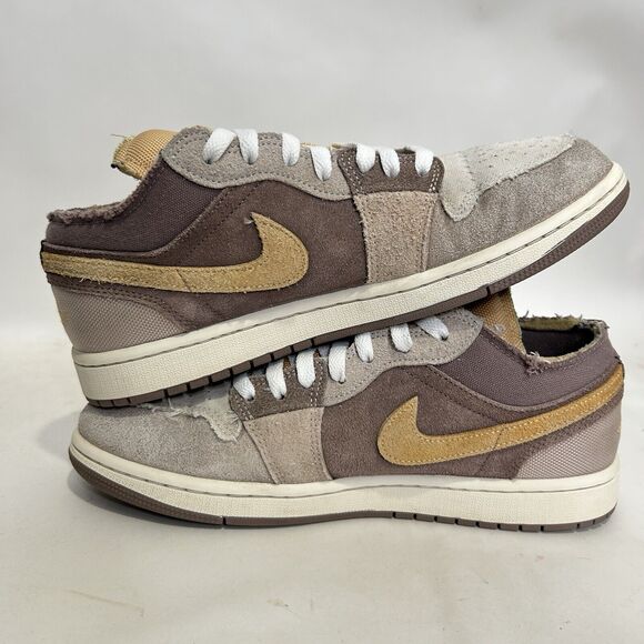 Nike Suede Athletic Shoes in Brown and Cream - Picture 3 of 12